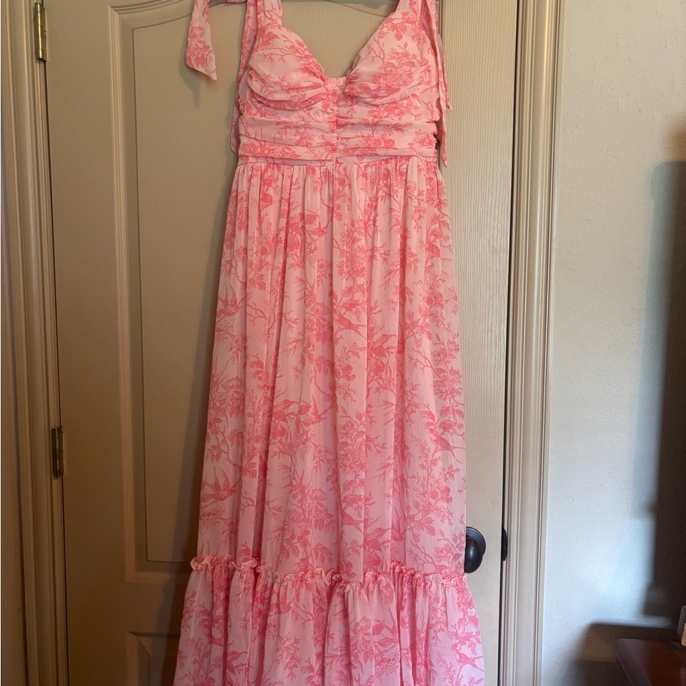 Miami Pink Smocked Dress